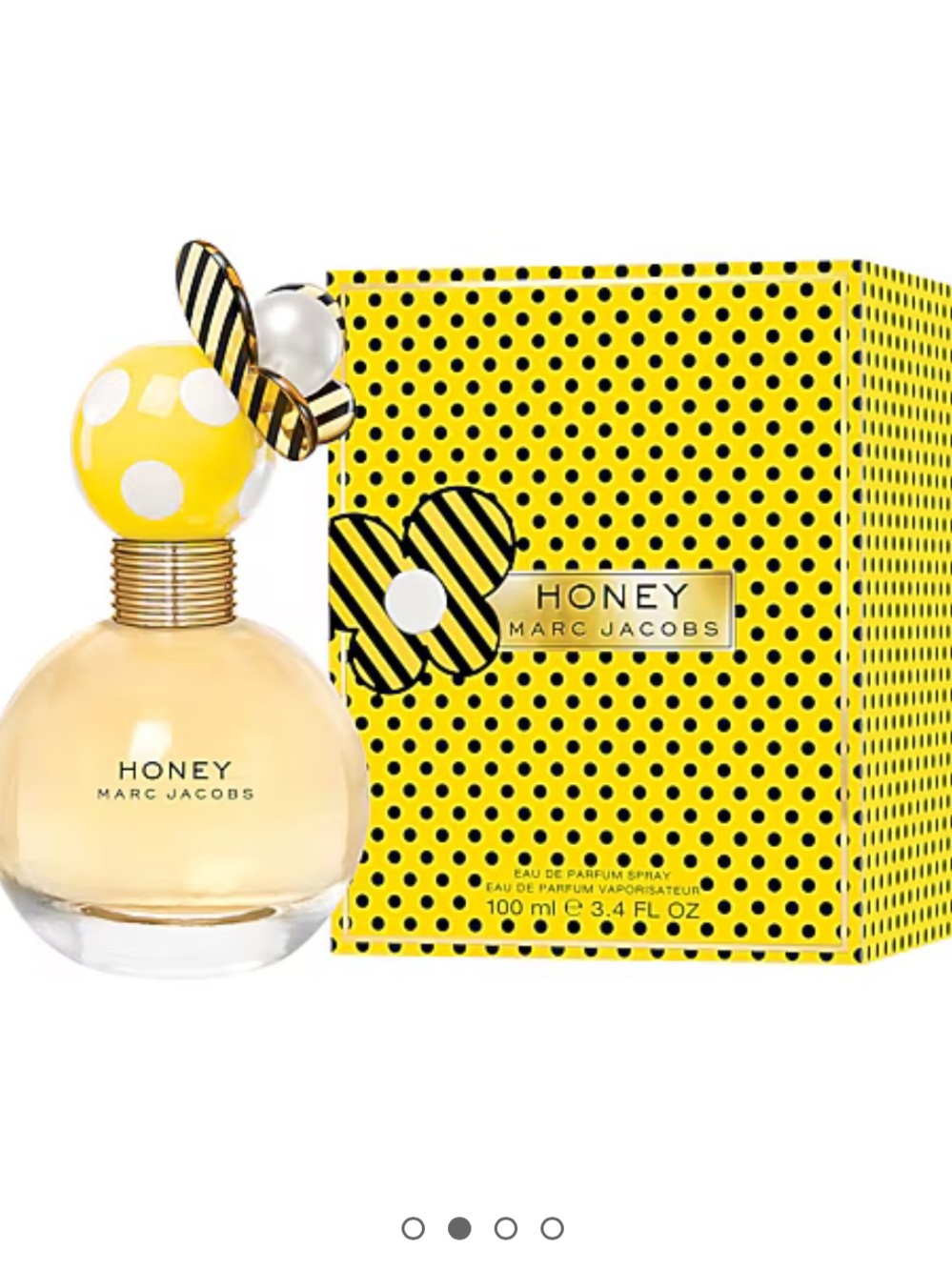 🐝 🍯 Marc Jacobs Honey EDP - Yellow with Adorable Bee Cap 3.3 oz 100ml - Picture 3 of 5